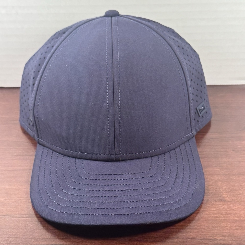 Melin A-Game Hydro Navy Blue Performance Snapback Hat Water Resistant Mens M